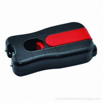 Stun Gun with Strong Flashlight, High-voltage Electric Shock and High-quality Rubber Coating